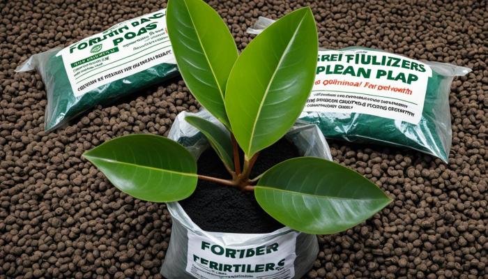 Rubber tree plant fertilizer