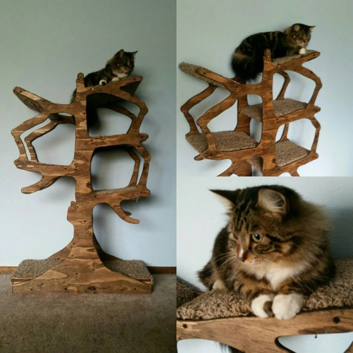 Plant themed cat tree